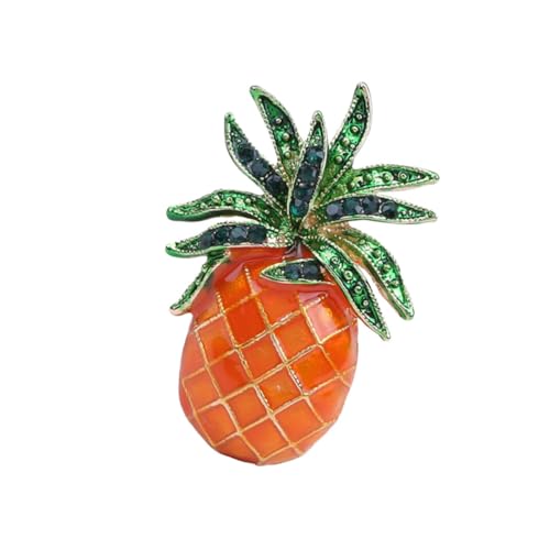 VANZACK 1 Satz Hawaii Ananas Brosche Mode Brosche Für Frauen Und Mädchen Vielseitiger Schmuck Für Hochzeiten Partys Kleider Und Accessoires 2 Stück von VANZACK