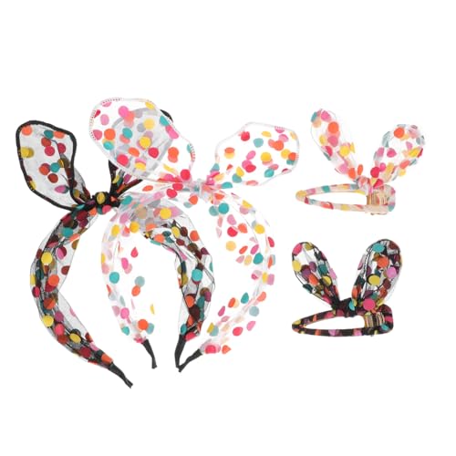 VANZACK 1 Satz Kaninchen -Ohrhaarnadelhaarpin Schlüssel Hase Junge erste Kostüm-Haar-Accessoire Haarklammer für die Osterparty Haarklammern Mädchen Haarnadel Party-Haarschmuck Eisen Bunt von VANZACK