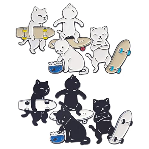 VANZACK 8stücke Teiliges Katzen-emaille- Süße Cartoon-anstecknadeln Für Taschen Jacken Und -projekte Langlebig Und Leicht Für Partys Und VANZACK 8stücke Teiliges Katzen-emaille- Süße Cartoon-anstecknadeln Für Taschen Jacken Und -projekte Langlebig Und Leicht Für Partys Und von VANZACK