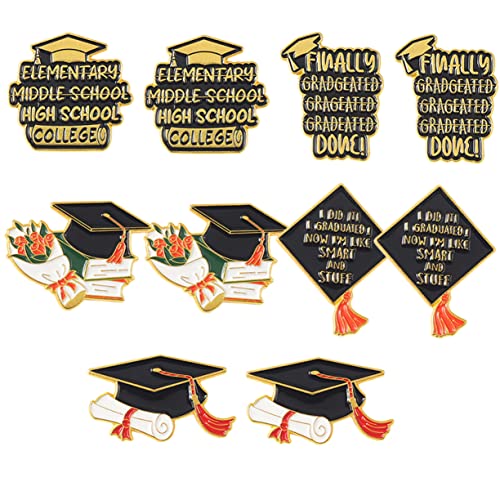 VANZACK 1 Satz Teiliges Abschlussmützen Broschen Anstecker Kreatives Design Für Graduierung Langlebig Und Für Akademische Feiern Und 10 Stück von VANZACK