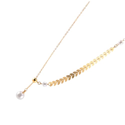 VANZACK 1 Stück Damen Halskette Metall mit Weizen Design Modischer Choker Partys Jubiläen Geburtstage Verarbeitung von VANZACK