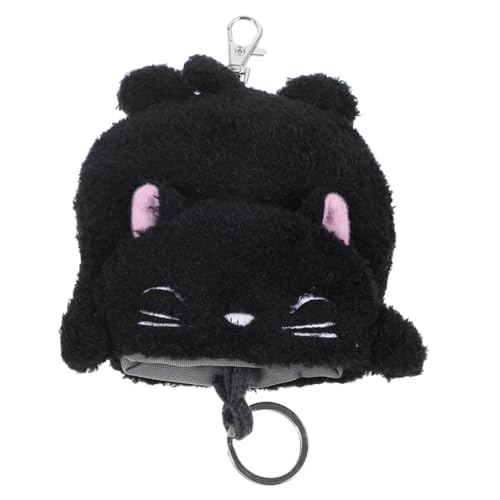 VANZACK 1 Stück Plüsch Katze Geldbörse Niedlicher Anhänger Multifunktionale Aufbewahrung für Kleingeld Kleine Gegenstände Geeignet für Schule und Alltag Strapazierfähigem Wollmaterial von VANZACK