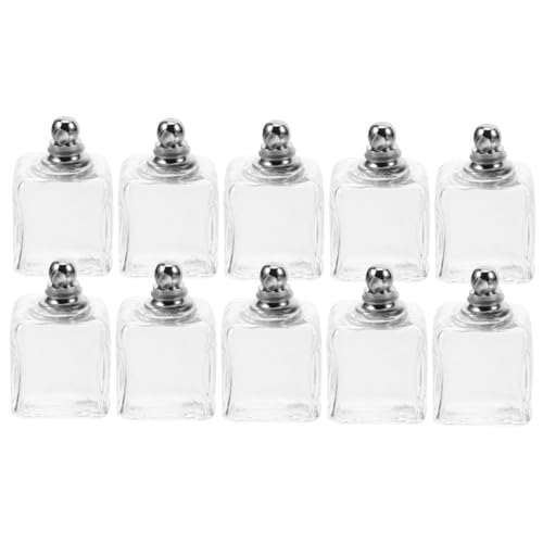 VANZACK 10 Stück Mini-Klarglaswürfel 13 Mm - Hängende Befüllbare Glasfläschchen Mit Kappen Für Kreative DIY Projekte Und Weihnachtsschmuckgestaltung Ideal Für Individuelle Und VANZACK 10 Stück Mini-Klarglaswürfel 13 Mm - Hängende Befüllbare Glasfläschchen Mit Kappen Für Kreative DIY Projekte Und Weihnachtsschmuckgestaltung Ideal Für Individuelle Und von VANZACK