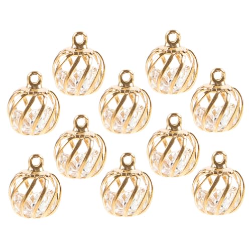 VANZACK 10 Stück Teiliges DIY Schmuckzubehör mit Hohlen Laternen Anhängern Vielseitige Perlen für Armband Halskette Ohrringe Einfach zu Verarbeiten für Teenager Schmuckgestaltung von VANZACK