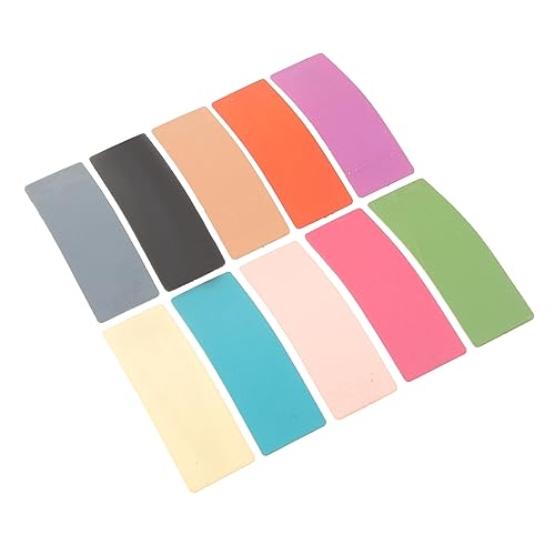 VANZACK 10 Stück Teiliges Haarklammer Bunte Dreieckige Haarspangen Mattem Material Starke Haftung Vielseitiger Haarschmuck für Mädchen und Frauen Geeignet für Verschiedene Zufällige Farbe von VANZACK