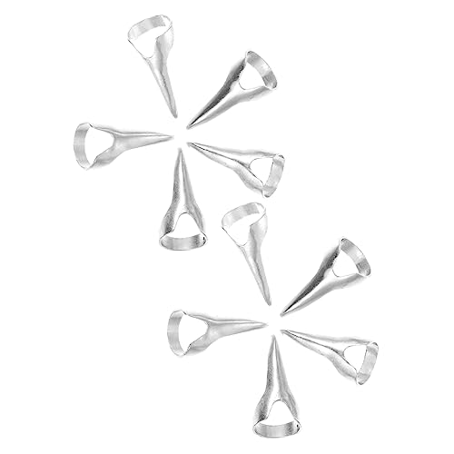 VANZACK 10 Stück Teiliges Halloween Punk Style Nagelringe Langlebige Modeschmuck Fingerringe in Antik Silber Komfortabel und Vielseitig für Party Cosplay und Halloween Kostüm Zubehör von VANZACK