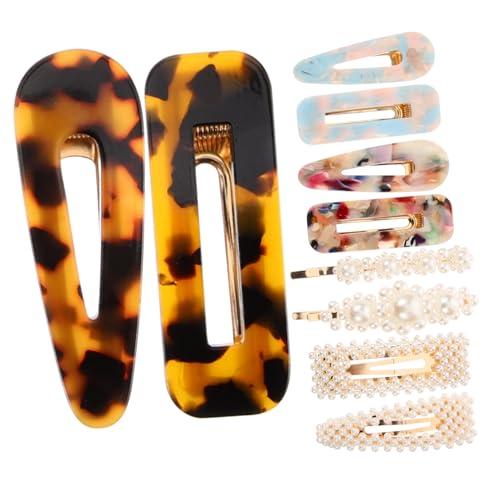 VANZACK 10 Stück Teiliges Marmor haarclip Hohldesign Leichte Kunststoff haarklammern für Frauen und Mädchen Eleganter Haarschmuck Passend zu Jedem Styling von VANZACK