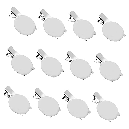 VANZACK 100 Stück Broschenherstellungsbasis Sicherheits Brustnadelbasis Aus Metall Einfache Brosche Pin Rückseite Für Selbstgemacht Schmuck Mit Abgerundeten Ecken Für Kreative von VANZACK