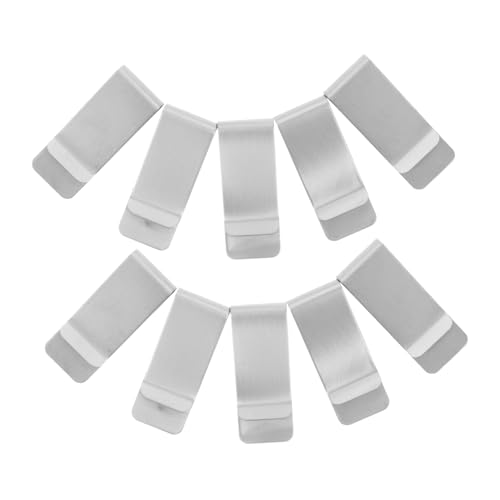 VANZACK 10Stücke Geldklammern im Minimalistischen Design Tragbarer Kreditkartenhalter Geldschein Organizer für Notizbücher Tagebücher Planer von VANZACK