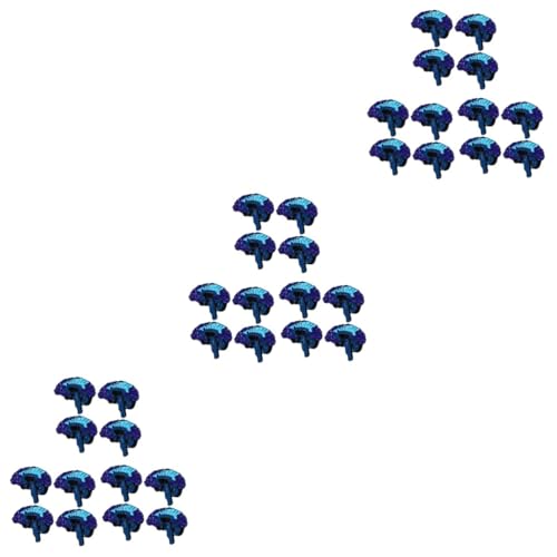 VANZACK 12 Stck. Teiliges Cartoon Broschen Gehirnform Anstecknadeln aus Legierung Niedliche Reversbroschen für Kleidung Modische Accessoires Blau Auffällige Hut Dekoration von VANZACK