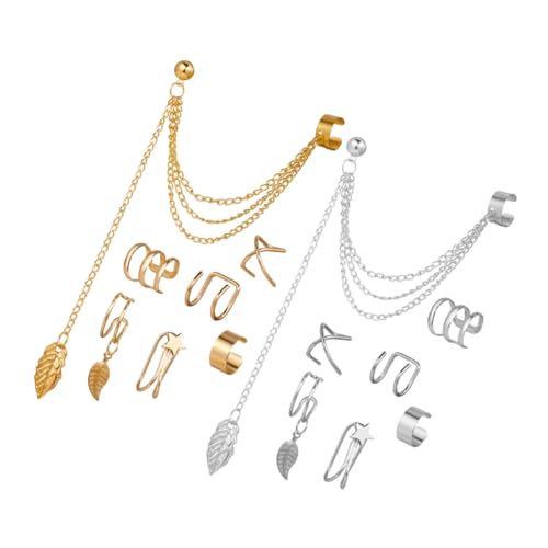 VANZACK 14Stücke Teiliges Goldene Silberne Ohrclips mit Eleganten Designs für Frauen für Cosplay Besondere Anlässe Hypoallergen Leicht Anzulegen VANZACK 14Stücke Teiliges Goldene Silberne Ohrclips mit Eleganten Designs für Frauen für Cosplay Besondere Anlässe Hypoallergen Leicht Anzulegen von VANZACK