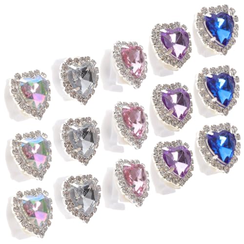VANZACK 15 Stück Teiliges Abnehmbare Strass Schuhschnallen Schuhclips Schuhdeko für Damen Sneaker Sandalen Vielseitig Einsetzbar Party Hochzeit Zufällige Farbe Zufällige Farbe von VANZACK