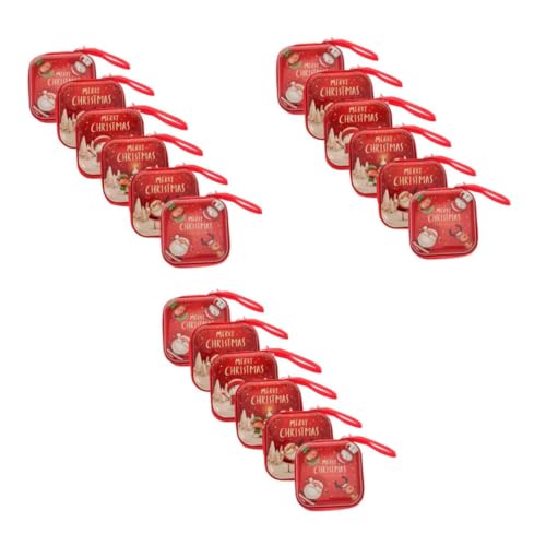 VANZACK 18 Geldbörse für Weihnachtsmünzen süße Handtasche süße Geldbörse gesteppt Mini -Beutel Weihnachts-Mini-Geldbörsen Plüschtasche geldbörsen für Weihnachten Tasche Münzbaus von VANZACK