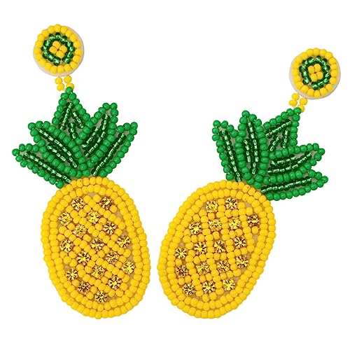 VANZACK Ananas-ohrringe Für Damen Frucht-ohrringe Mit Perlen Bohemian Stil Ohrschmuck Für Frauen von VANZACK