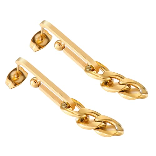 VANZACK 1Paar Kettenohrringe Damen Gliederohrringe Leicht für Vielseitig Kombinierbar Elegantes Schmuckdesign für Einen von VANZACK