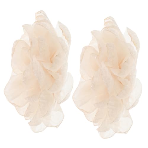 VANZACK 1Paar Schuhschmuck Clips Für Damen Waschbare Blumenschuhe Stilvolle Verzierung Für Pumps High Heels Flexible Für Hochzeiten Partys Cremefarbenem Design von VANZACK