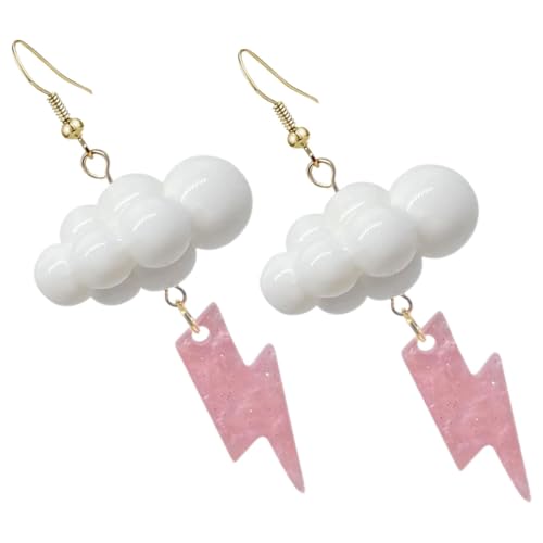 VANZACK 1Paar Wetterohrringe für Frauen Kreative Wolkenohrringe mit Blitzdesign Verrückte Acrylohrringe für Täglichen Gebrauch Besondere Anlässe Perfektes VANZACK 1Paar Wetterohrringe für Frauen Kreative Wolkenohrringe mit Blitzdesign Verrückte Acrylohrringe für Täglichen Gebrauch Besondere Anlässe Perfektes von VANZACK
