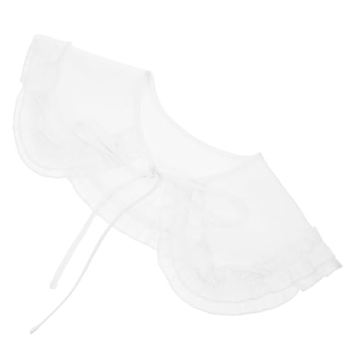VANZACK 1Stück Abnehmbarer Rüschenkragen für Damen Eleganter Fake Collar für Kreative Outfits Vielseitig Kombinierbar Angenehm zu Dekoration von VANZACK