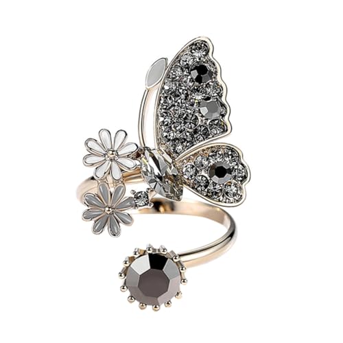 VANZACK Offener Ring Aus Vergoldetem Verstellbarer Fingerring Valentinstagsgeschenk Und Jubiläumsgeschenk Für Frauen von VANZACK