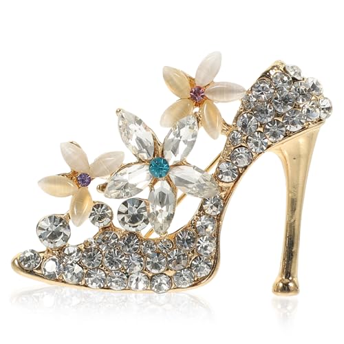 VANZACK Hochwertige High Heel Brosche Aus Legierung Mit Elegantem Design Schmuckstück Für Frauen Zum Dekorieren Von Kleidung Taschen Und Schals Als Zu Besonderen Anlässen von VANZACK