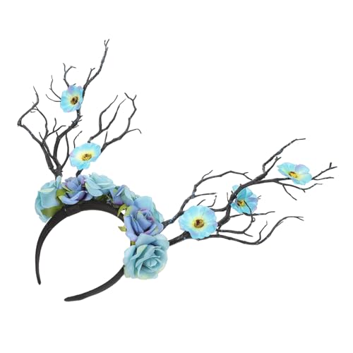 VANZACK Kopfschmuck Haarband für Damen Kinder Einzigartiges Festival Accessoire für Karneval Halloween Partys Verstellbar Langlebig mit Großen Blumen von VANZACK