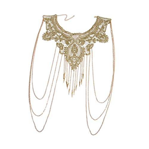 VANZACK Multi-layer Spitze Quaste Kette Zarte Frauen Körperschmuck Dekorative Halskette Halskette Kette Für Damen Körperkette Frauen von VANZACK