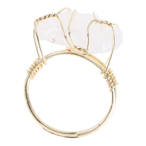 VANZACK Schöner Kristallschmuckring Modischer Fingerring Verstellbar Für Verschiedene Anlässe Geeignet von VANZACK