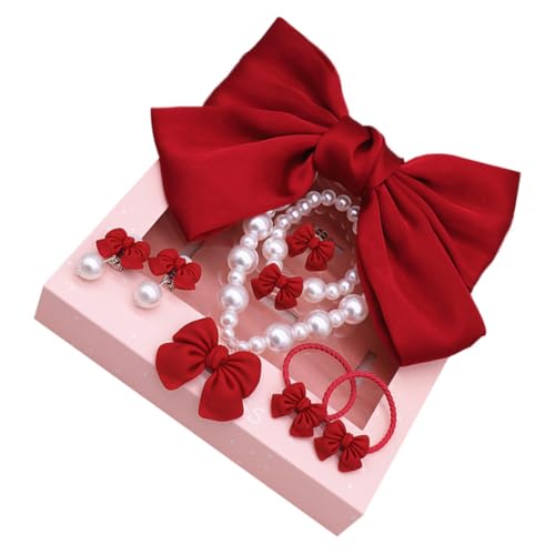 VANZACK Haarspange Armband Halskette Ring-set Schicke Ohrringe Haarband Partyschmuck Für Junge Mädchen Set von VANZACK