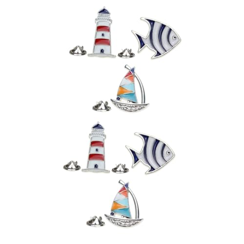 VANZACK 2 Sätze Brustnadel Brosche Ornamente Ti Leuchtturm Fisch Brosche Schmuck Küsten Ritauls Haarband Kummerbund Sailboat Jewellery Segelboot Brosche Tropische Fischbrosche 3 Stück * 2 VANZACK 2 Sätze Brustnadel Brosche Ornamente Ti Leuchtturm Fisch Brosche Schmuck Küsten Ritauls Haarband Kummerbund Sailboat Jewellery Segelboot Brosche Tropische Fischbrosche 3 Stück * 2 von VANZACK