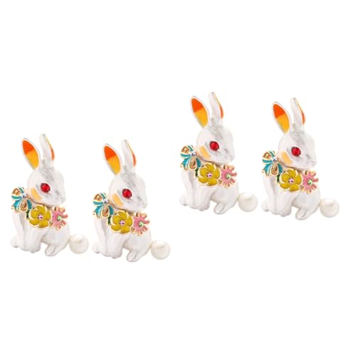 VANZACK 2 Sätze Osterkaninchen Broschen Dekorative Tierbroschen Für Damen Für Hochzeiten Feiern Modisches Accessoire Für Kleidung Taschen 2 Stücke * 2 von VANZACK