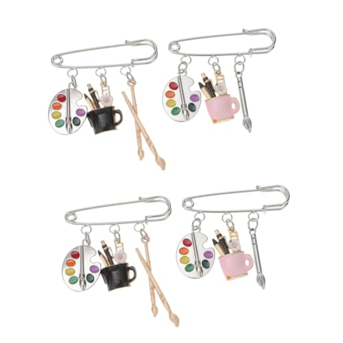 VANZACK 2 Sätze Pinsel Brustnadeln Künstler Brosche Revers Broschen Pinsel Broschen Abstecknadeln Stifteschale Hochstihl Filigrane Brustnadeln Aus Legierung Kleidungsbroschen 2 Stücke * 2 VANZACK 2 Sätze Pinsel Brustnadeln Künstler Brosche Revers Broschen Pinsel Broschen Abstecknadeln Stifteschale Hochstihl Filigrane Brustnadeln Aus Legierung Kleidungsbroschen 2 Stücke * 2 von VANZACK