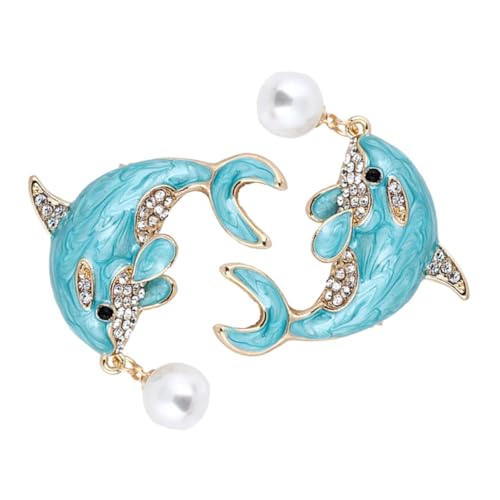 VANZACK 2 Stück Broschen mit Perlen Design Teiliges Anstecknadel für Damen Inspirierte Brosche für Pullover Schals Formelle Kleidung Zeitloser Schmuck für Jede Gelegenheit von VANZACK