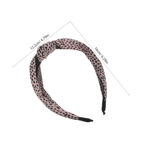 VANZACK 2 Stück Leopard Print Haarschmuck Damen Breit Knoten Stirnband Hochkrone Haarband Leichtes Sommeraccessoire für Frauen Mädchen von VANZACK