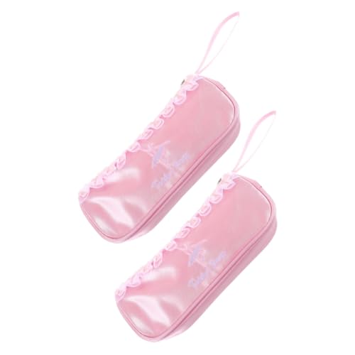 VANZACK 2stücke Netztasche Mit Reißverschluss Für Ballettschuhe Polyester-Tasche Für Tanzschuhe Kompakte Aufbewahrungsbox Für Spitzenschuhe Für Mädchen Im Tanzstudio Leichte von VANZACK