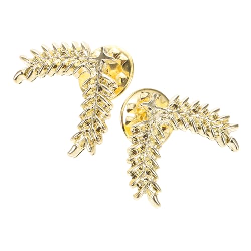 VANZACK 2 Stück Metall Weizen Ohr Brosche Anstecknadel für Damen Kleider Cardigan Sicherheitsnadel Bekleidungsaccessoires Dekoration von VANZACK