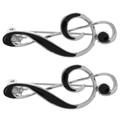VANZACK 2stücke Brosche Aus Emaille Mit Musiknote-motiv Anzugbrosche Für Herren Und Damen Für Anzughemden Und Jacken Musikschmuck Für Musikliebhaber von VANZACK