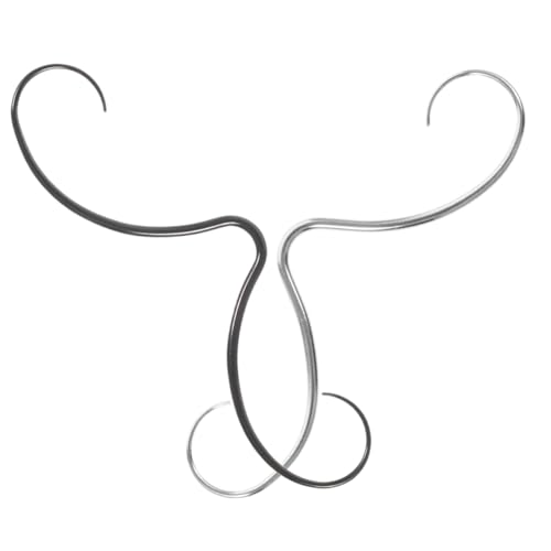 VANZACK 2 Stück Mustache Septum Ring Nasenpiercing Schmuck Herren Damen Komfortabel Sicher Tragebar Selbstinstallierend Stilvolles Schnurrbart Design von VANZACK