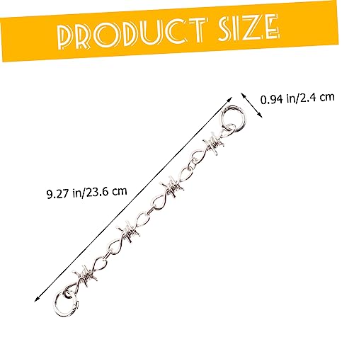 VANZACK 2 Stück Punk Metall Schuhketten aus Legierung und Robuste Schuhdekoration für Damen und Herren Accessoires im Dunklen Gothic Stil für Sneaker und DIY Veredelung von VANZACK