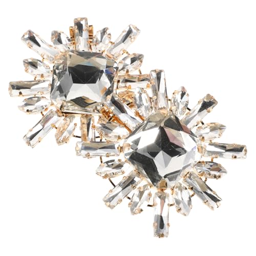 VANZACK 2 Stück Schuhclips mit Strassblumen Abnehmbare Schuhschnallen für Partyschuhe Dekorative Accessoires für Damen Diy Schuhschmuck für High Heels von VANZACK
