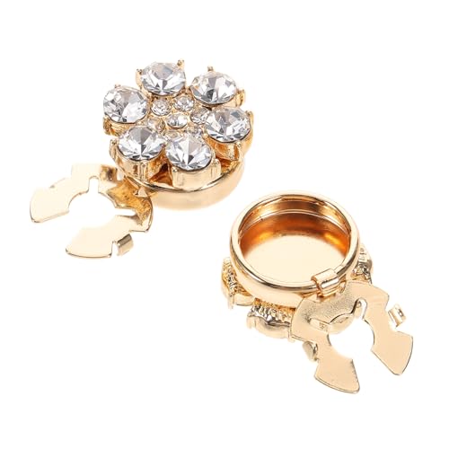 VANZACK 2 Stück Sleeve Cufflinks für Damen Kristallknöpfe mit Funkelnden Strasssteinen für Besondere Anlässe Accessoires für Kleider von VANZACK