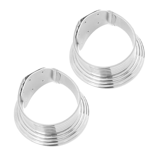 VANZACK 2 Stück Teiliges Afrikanisches Tribal Choker für Frauen Silberfarbene Halsketten Auffälliger Ethno schmuck Vielseitiges Modisches Accessoire mit Kunstvoller Handwerkskunst von VANZACK