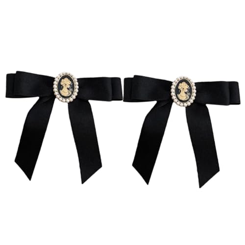 VANZACK 2 Stück Vintage Stil Schleifen haarspangen aus Sanftem Material Sicher und Langlebig Geeignet für Hochzeitsgäste Partys und Alltag für Verschiedene Frisuren und Outfits von VANZACK