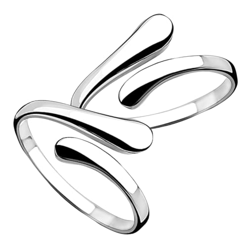 VANZACK 2stücke Verstellbare Geometrische Offene Ringe Für Frauen Mit Stilvollem Kreuzdesign Aus Kupfer Für Täglichen Gebrauch Partys Und Dates Modischer Fingerschmuck von VANZACK