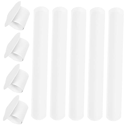 VANZACK 20 Stck Weiße Schnapparmbänder zum Bemalen Robuste PVC DIY Slap Wristbands für Party Mitgebsel Blanko Armbänder für Mädchen und Jungen Langlebig und Vielseitig Einsetzbar von VANZACK