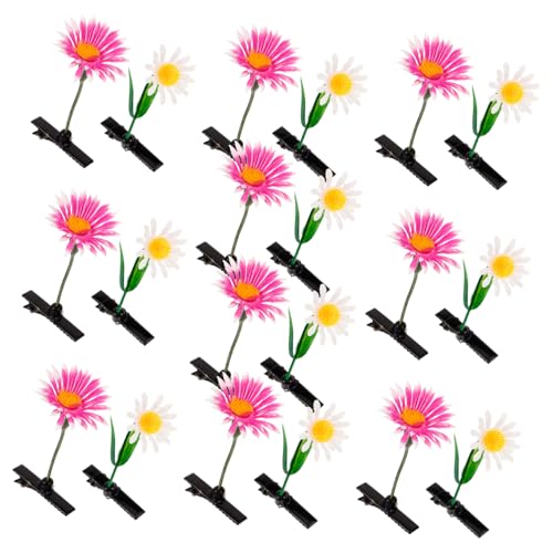 VANZACK 20 Stück Teiliges Pflanzen Haarspangen Süße Kleine Haarclips mit Blumen Design Vielseitige Haarklammern für Damen und Mädchen Modischer Haarschmuck für Party und Alltag von VANZACK