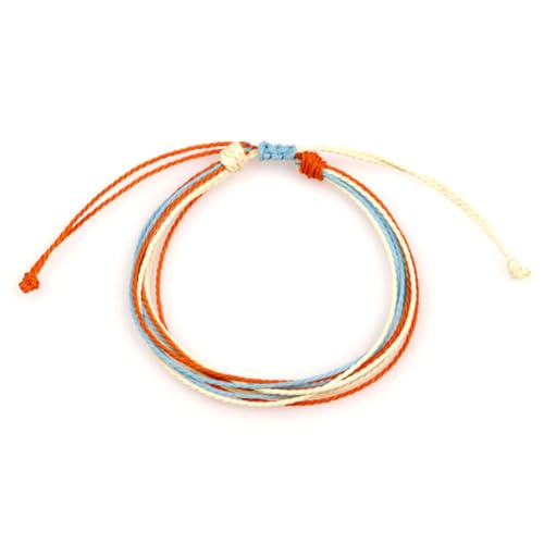 VANZACK 24Stücke Boho Style Teiliges Armband für Damen Wasserdichtes Handgefertigtes Geflochtenes Seilarmband Farben Verstellbar Täglicher Schmuck von VANZACK