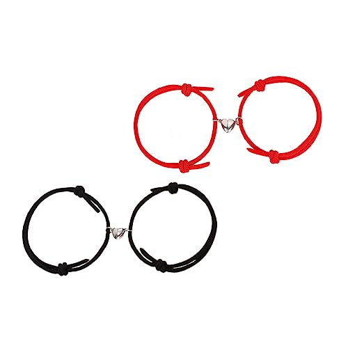 VANZACK 2Paare Handgelenkskette Für Dekorative Armbänder Rot Valentinstags Geburtstagsgeschenk Minimalistisches Design Legiertem Material VANZACK 2Paare Handgelenkskette Für Dekorative Armbänder Rot Valentinstags Geburtstagsgeschenk Minimalistisches Design Legiertem Material von VANZACK