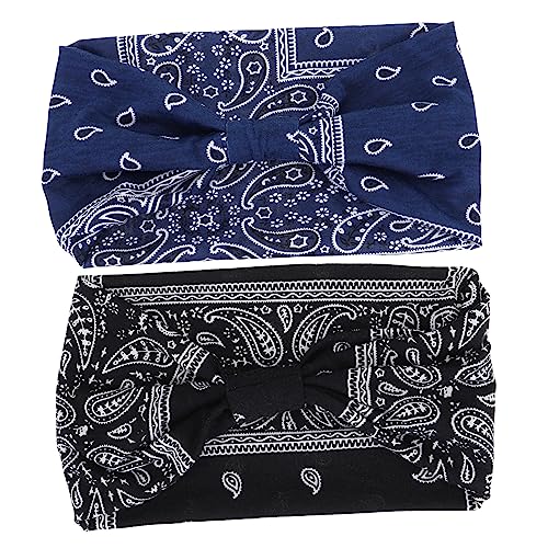 VANZACK Fitness-Haarband 2st Stirnband Keine Yoga-stirnbänder Stirnbänder Für Sportliche Damen Haarband Dehnen Sporthaarbänder Für Mädchen Bandana-stirnbänder Breitseite Haarschmuck Stoff von VANZACK