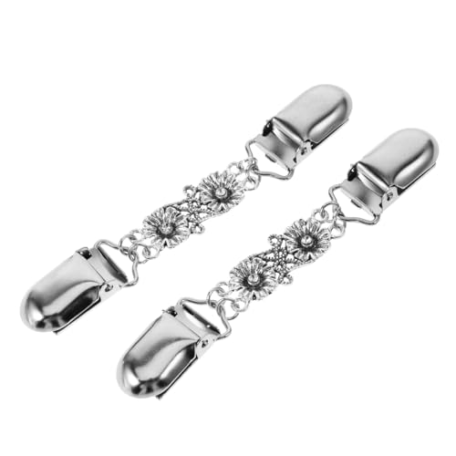 VANZACK 2Stücke Damen Pullover Clips mit Ketten Clips für Cardigans Kleider Elegantes Accessoire für Besondere Anlässe Schal Strickjacke VANZACK 2Stücke Damen Pullover Clips mit Ketten Clips für Cardigans Kleider Elegantes Accessoire für Besondere Anlässe Schal Strickjacke von VANZACK