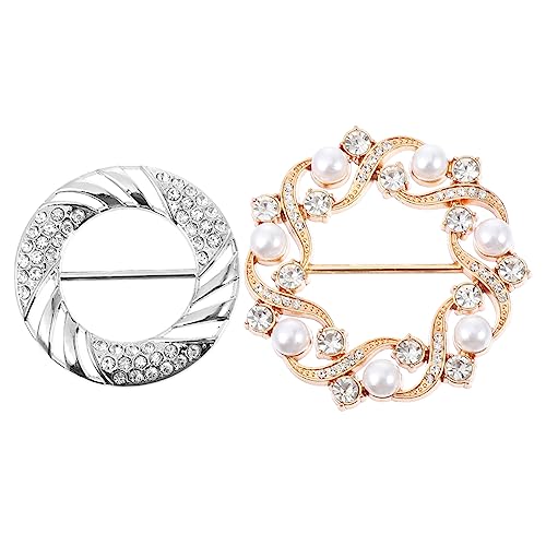 VANZACK 2Stücke Hemd Clips Halterung Rundring Schnalle für T Shirts und Schals Stabiler Clip Verschluss für und Perfekten Sitz für Tägliche Outfits von VANZACK